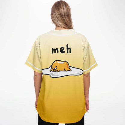 Pale Yellow Plain Gradient Rave Baseball Jersey