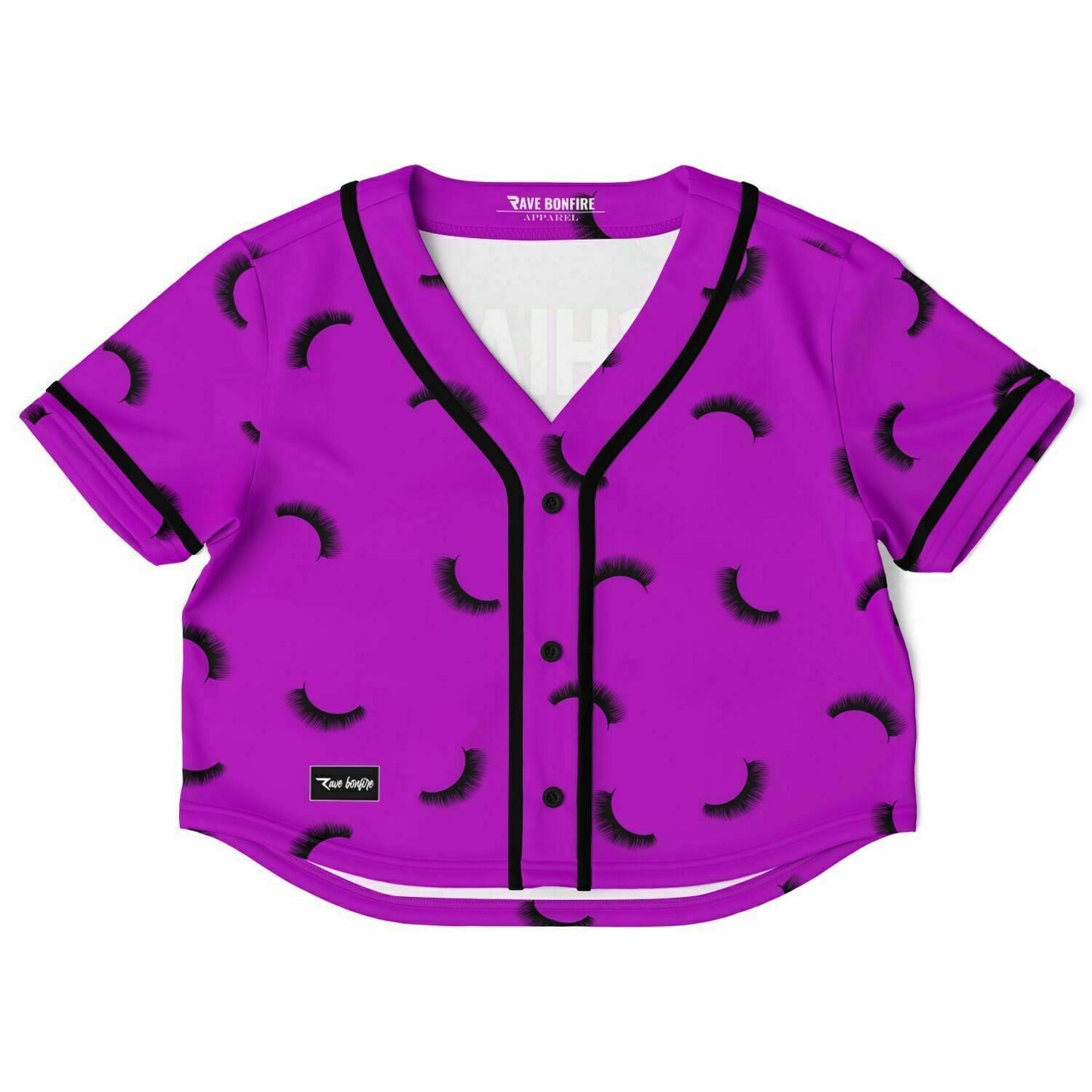 Lashes Cropped Baseball Jersey
