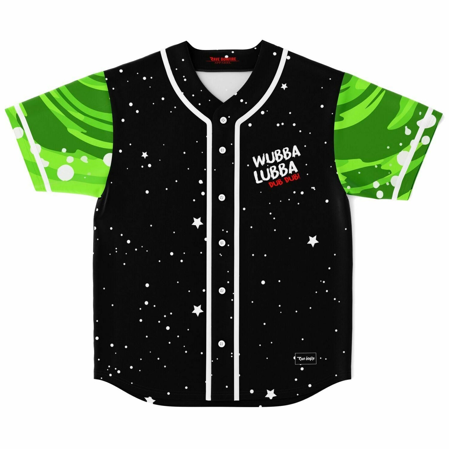Black Rick Morty Rave Baseball Jersey