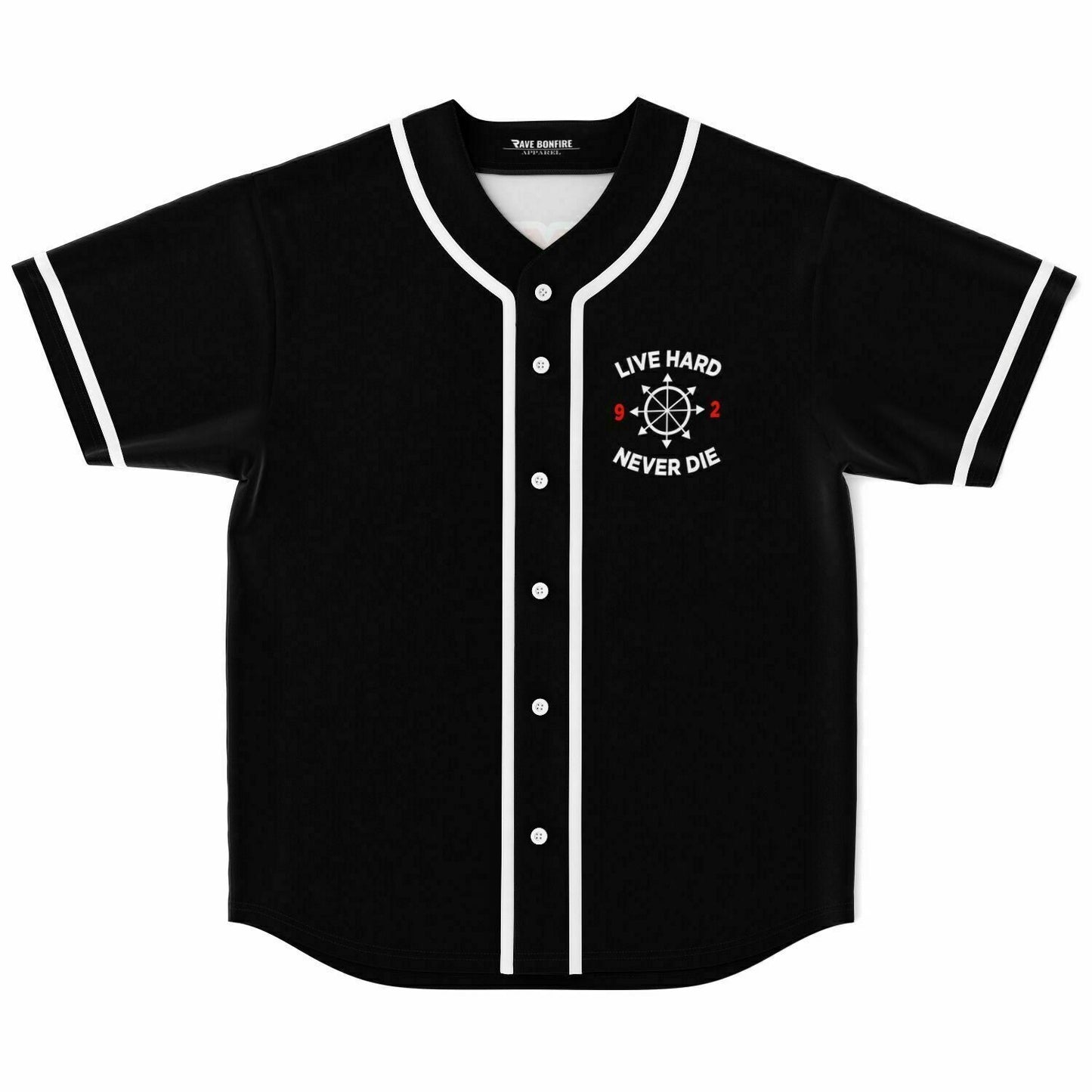 SAYMYNAME Black Compass Rave Baseball Jersey