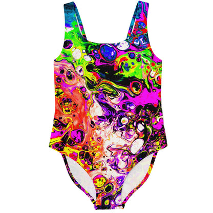 Vivid Abstract Fluid Rave Swimsuit