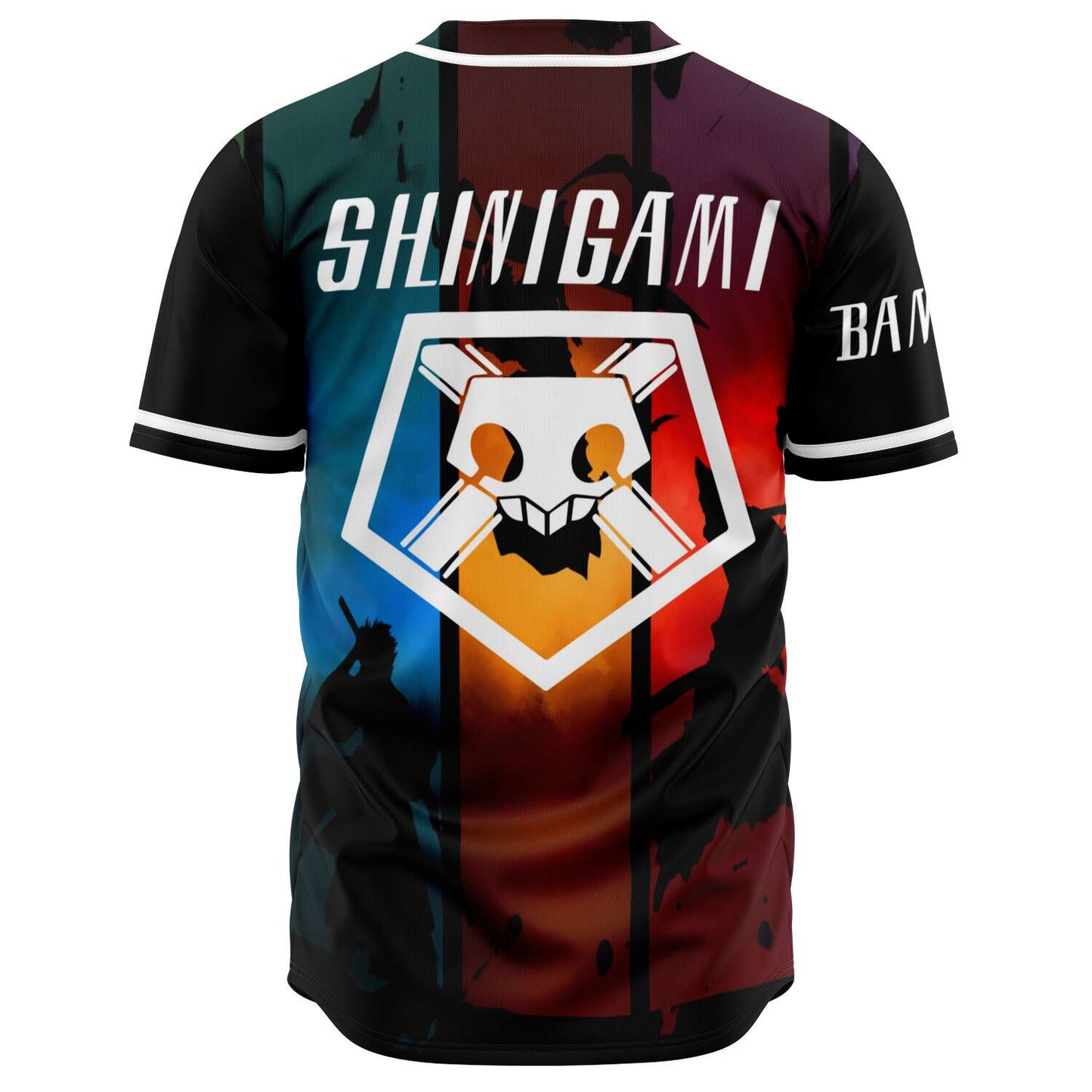 Black Pentagon Shield Rave Baseball Jersey