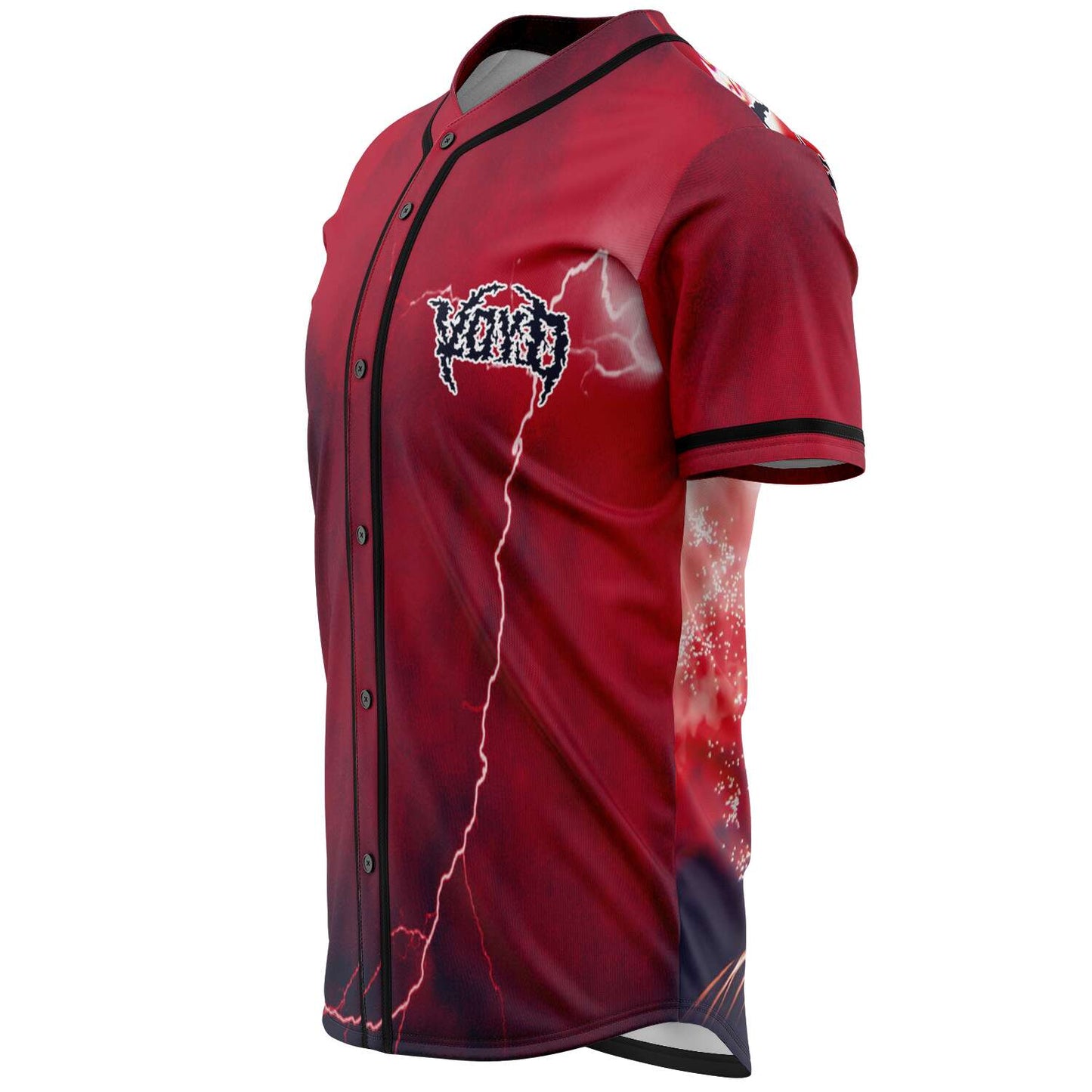 SVDDEN DEATH Deep Red Stormy Haze Rave Baseball Jersey