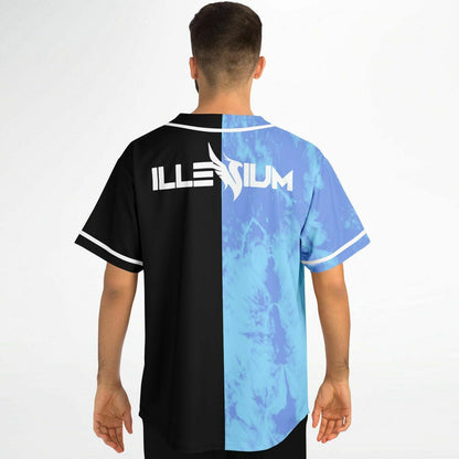 ILLENIUM Split Black Half Rave Baseball Jersey