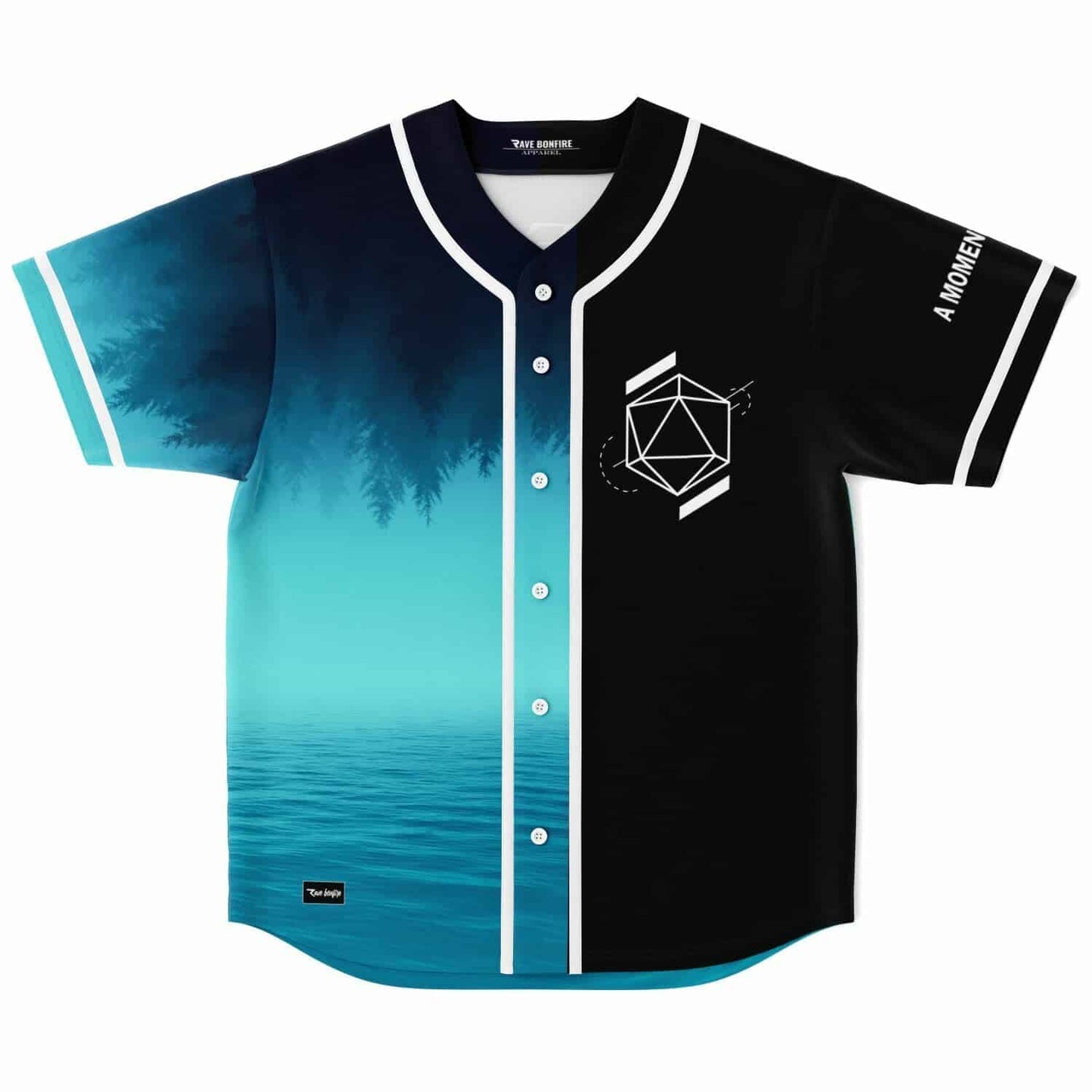 ODESZA Black Paired Split — Rave Baseball Jersey