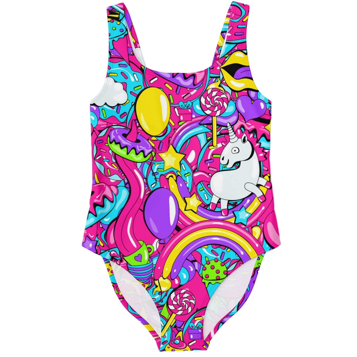 Hot Pink Candy Sweets Rave Swimsuit