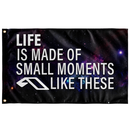 Anjunabeats Black Galaxy Motivational Quote Rave Flag