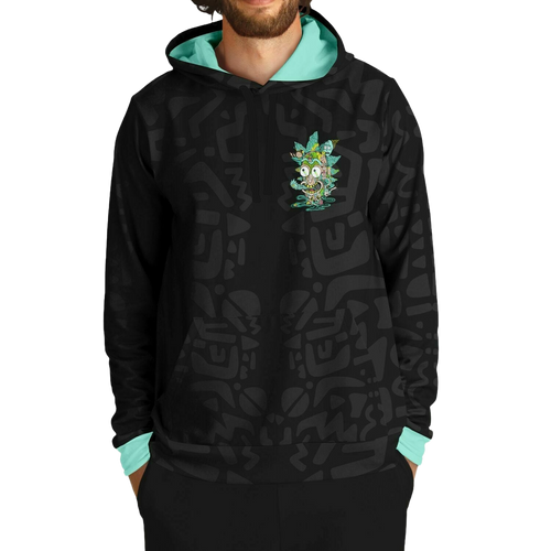 Trippy Melting Cartoon Face Rave Hoodie