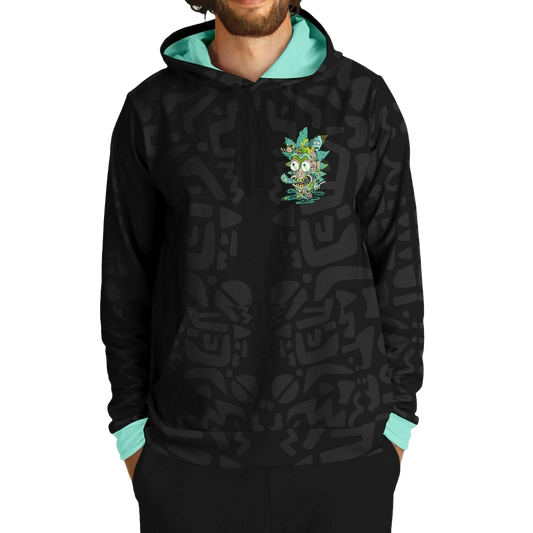 Trippy Melting Cartoon Face Rave Hoodie