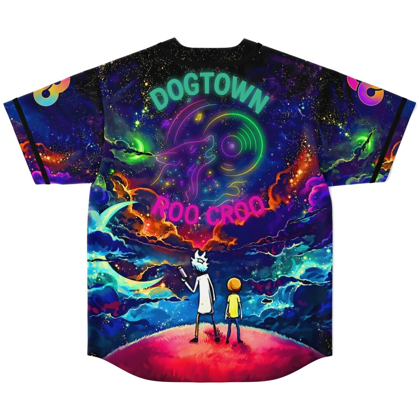 Deep Cosmic Vibrant Galaxy Rave Baseball Jersey