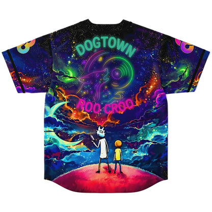 Deep Cosmic Vibrant Galaxy Rave Baseball Jersey