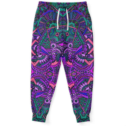 Purple Intricate Mandala Rave Joggers