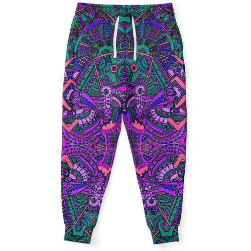 Purple Intricate Mandala Rave Joggers