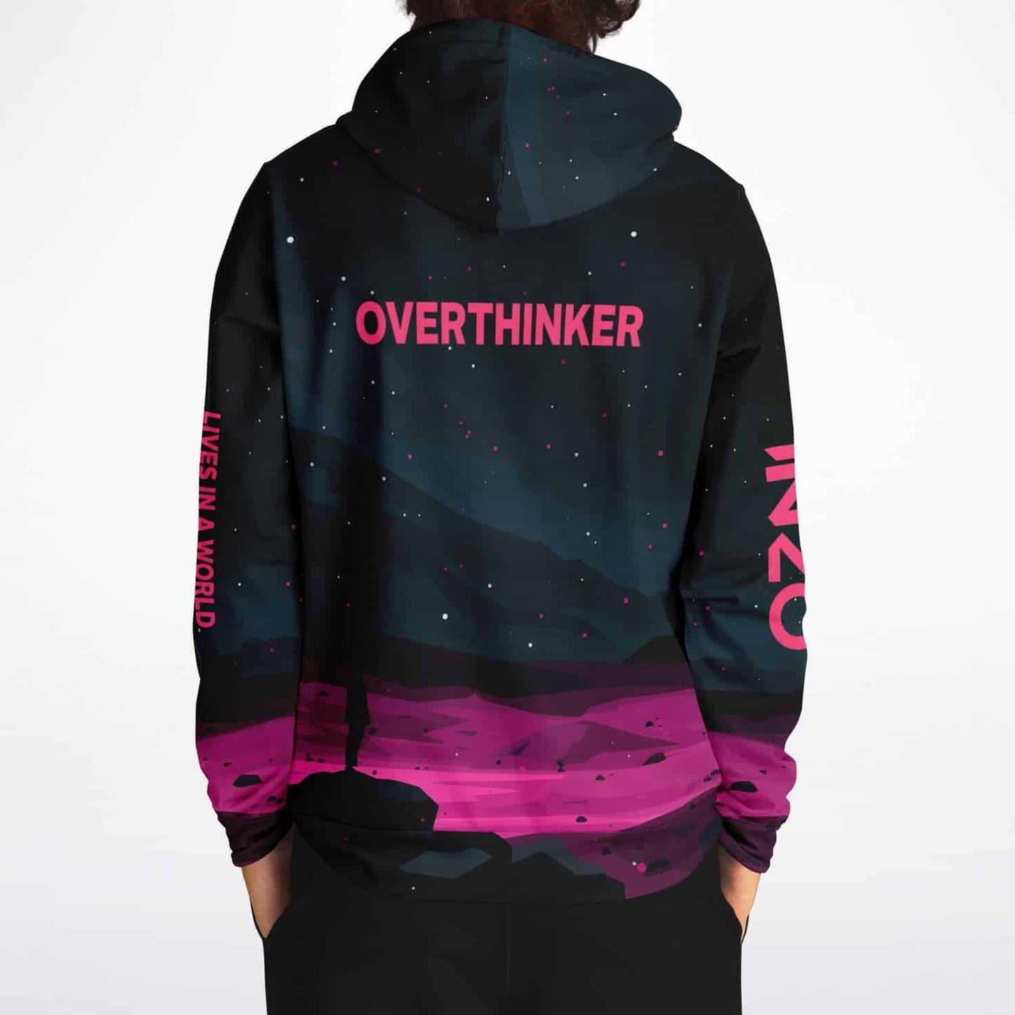 INZO Overthinker Synthwave Rave Hoodie