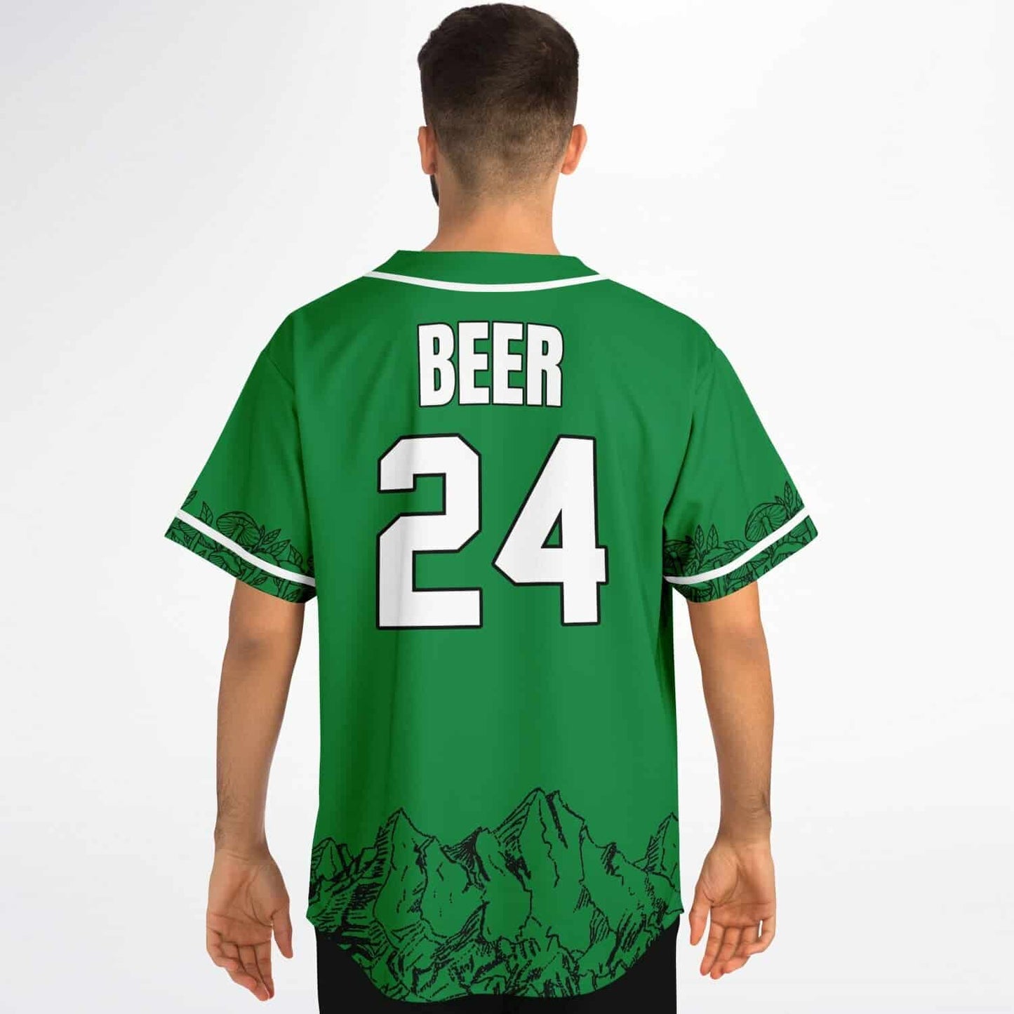 Kelly Green Cartoon Frog Rave Baseball Jersey