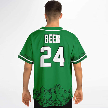 Kelly Green Cartoon Frog Rave Baseball Jersey