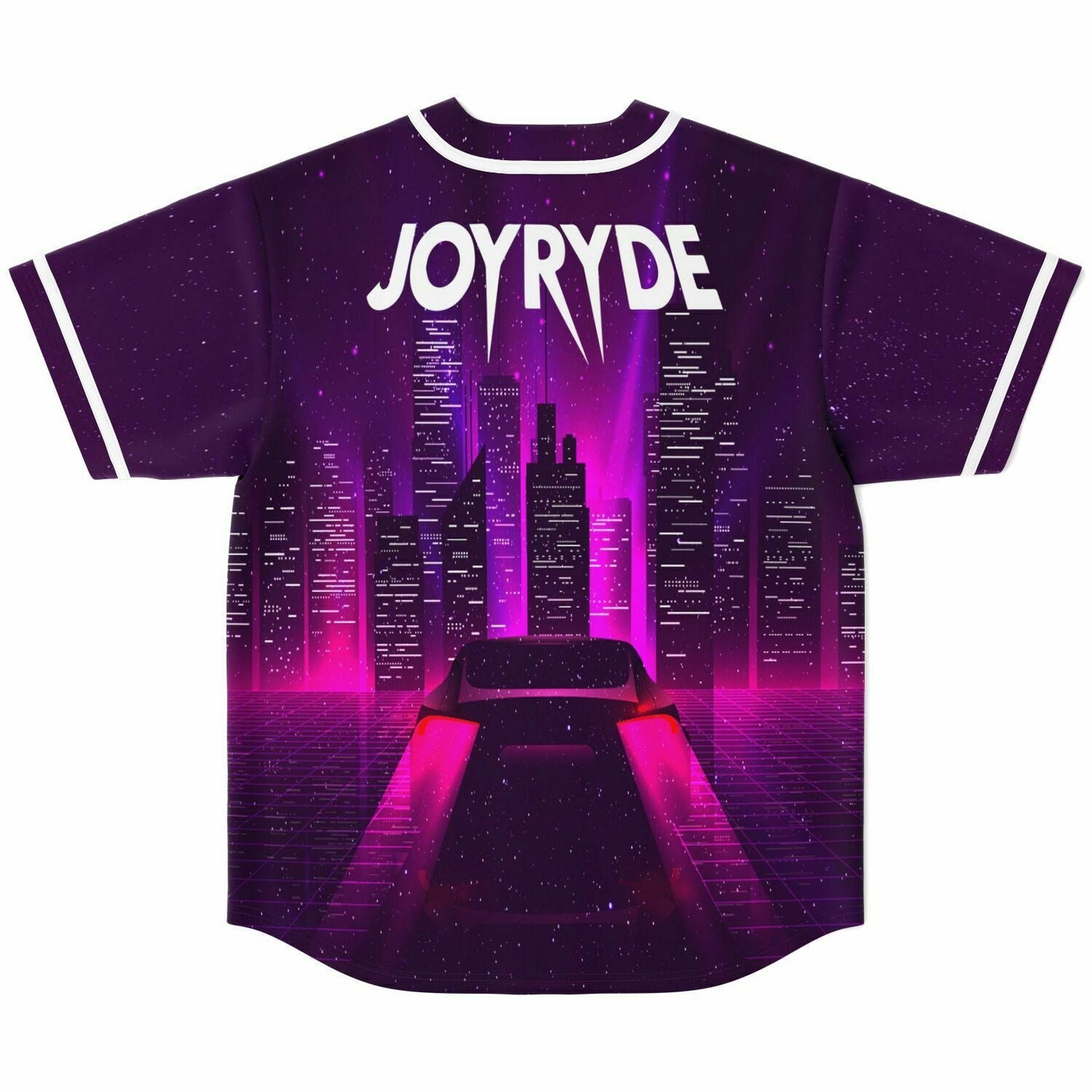 JOYRYDE Black Purple Split Rave Baseball Jersey
