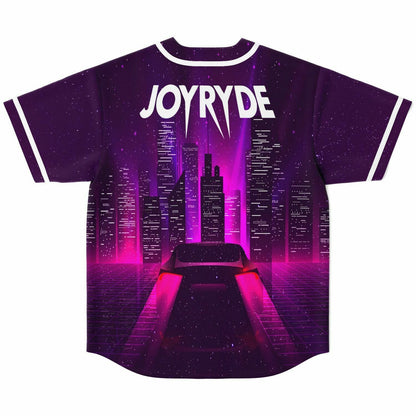 JOYRYDE Black Purple Split Rave Baseball Jersey