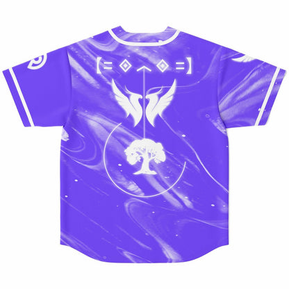 Bright Purple White Phoenix Rave Baseball Jersey