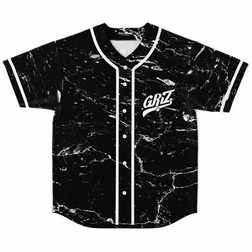 GRiZ Black Marble Rave Baseball Jersey