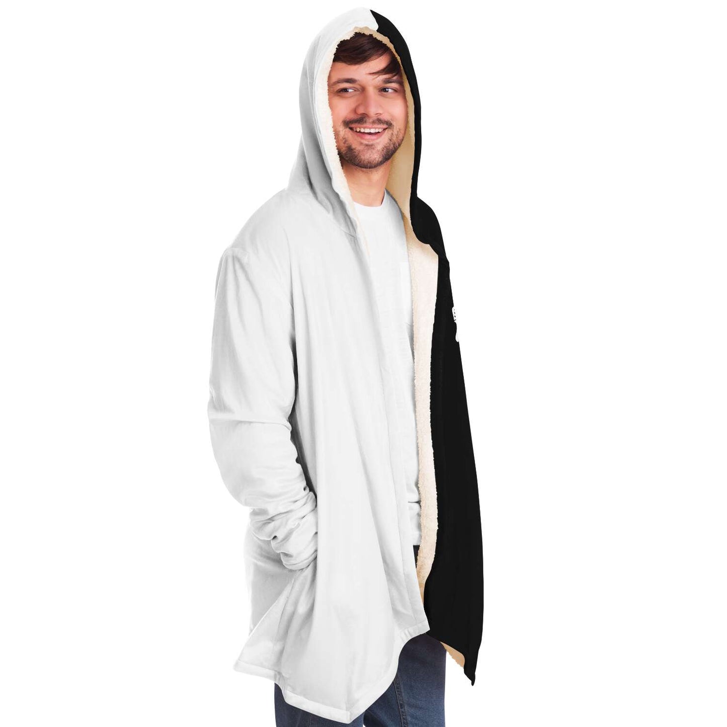 Marshmello Black White Dripping Smiley Rave Cloak