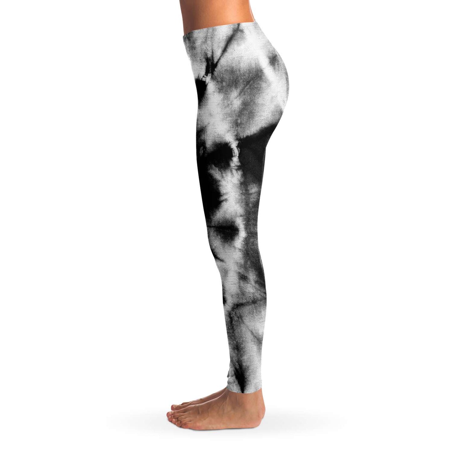 B&W Tie dye Leggings
