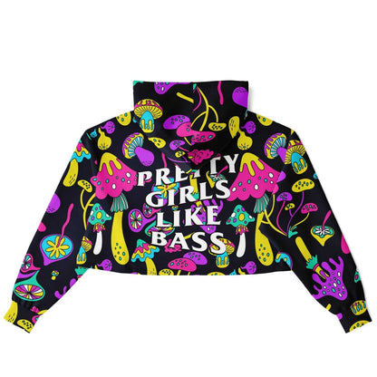 Acid Mushrooms Cropped Hoodie