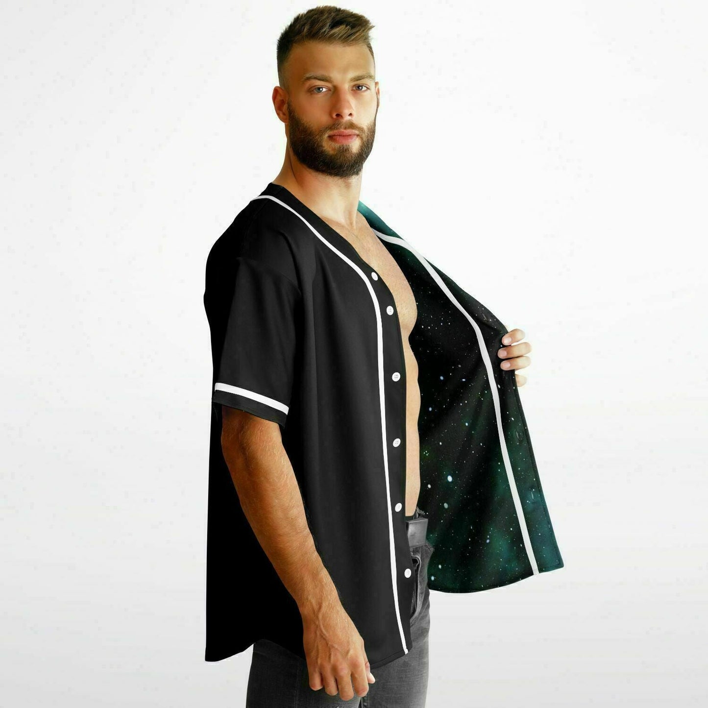 Subtronics Green Galaxy Cyclops Reversible Baseball Jersey