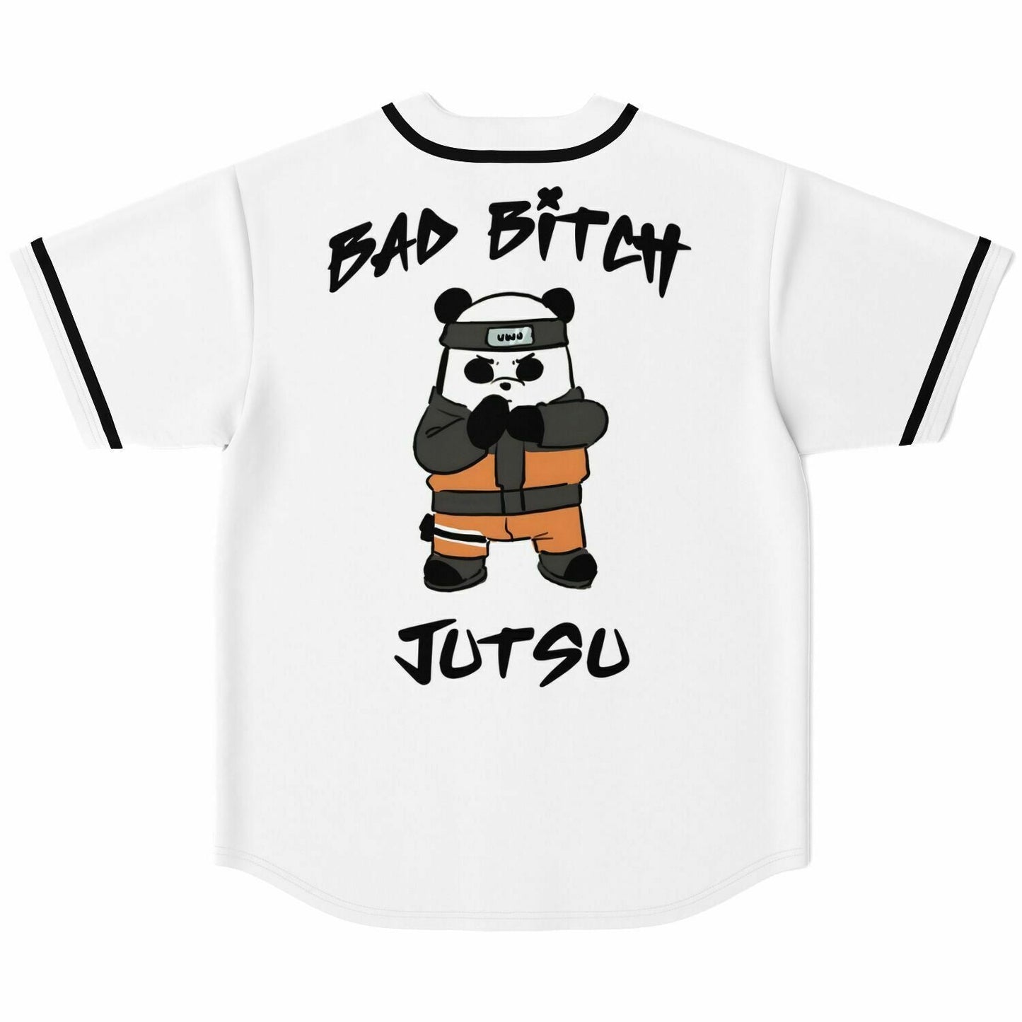 White Cute Cartoon Rave Baseball Jersey