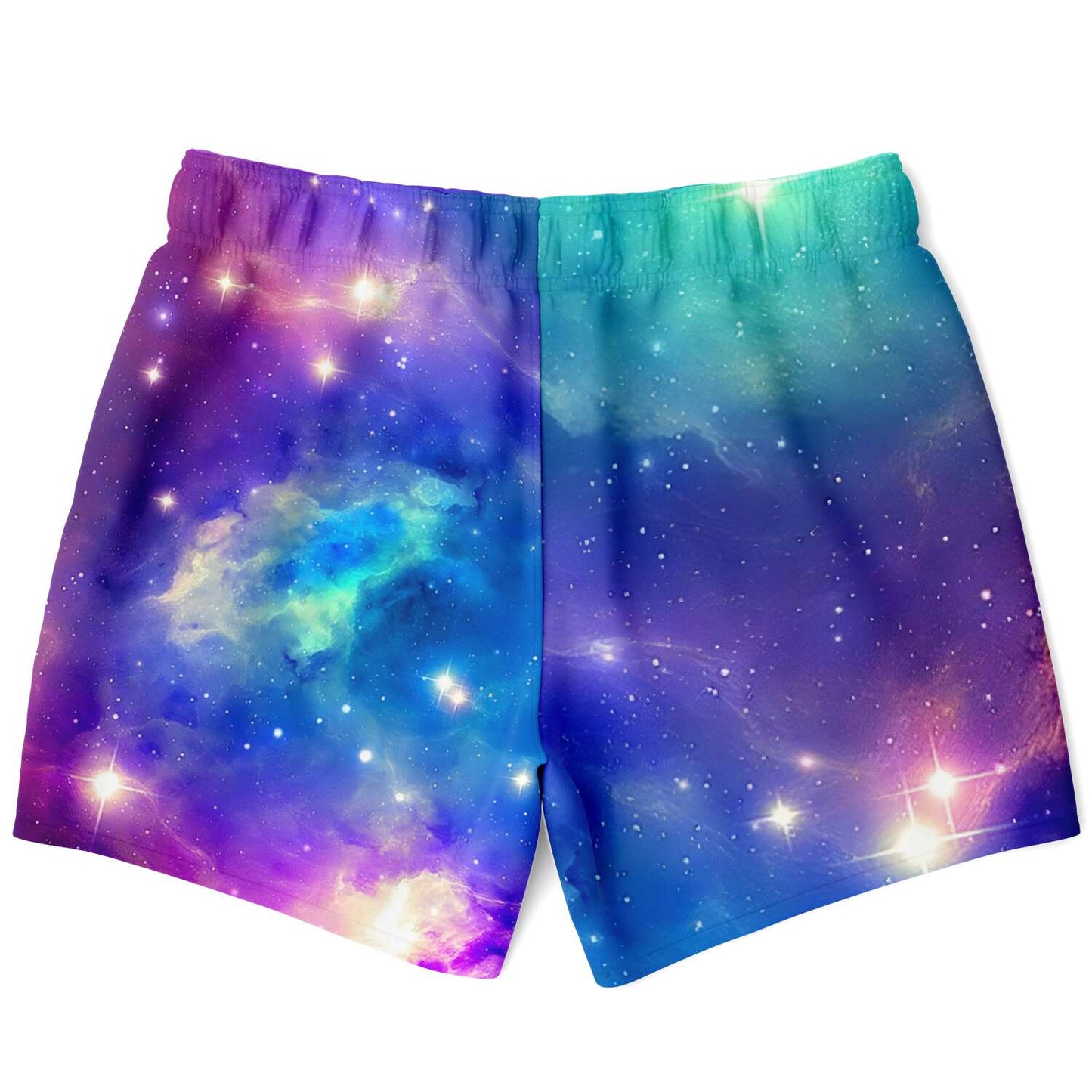 Purple Outer Space Rave Swim Trunks