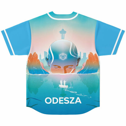 ODESZA Sky Blue Surreal Figure Rave Baseball Jersey