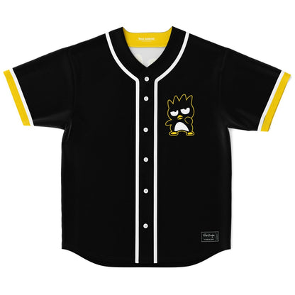 Black Cartoon Spiky Rave Baseball Jersey