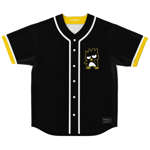 Black Cartoon Spiky Rave Baseball Jersey