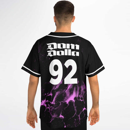 Dom Dolla Black Purple Fluid Rave Baseball Jersey