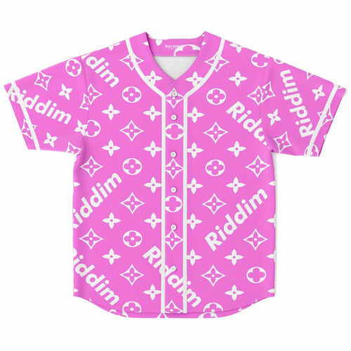 Pink Luxury Monogram Rave Baseball Jersey