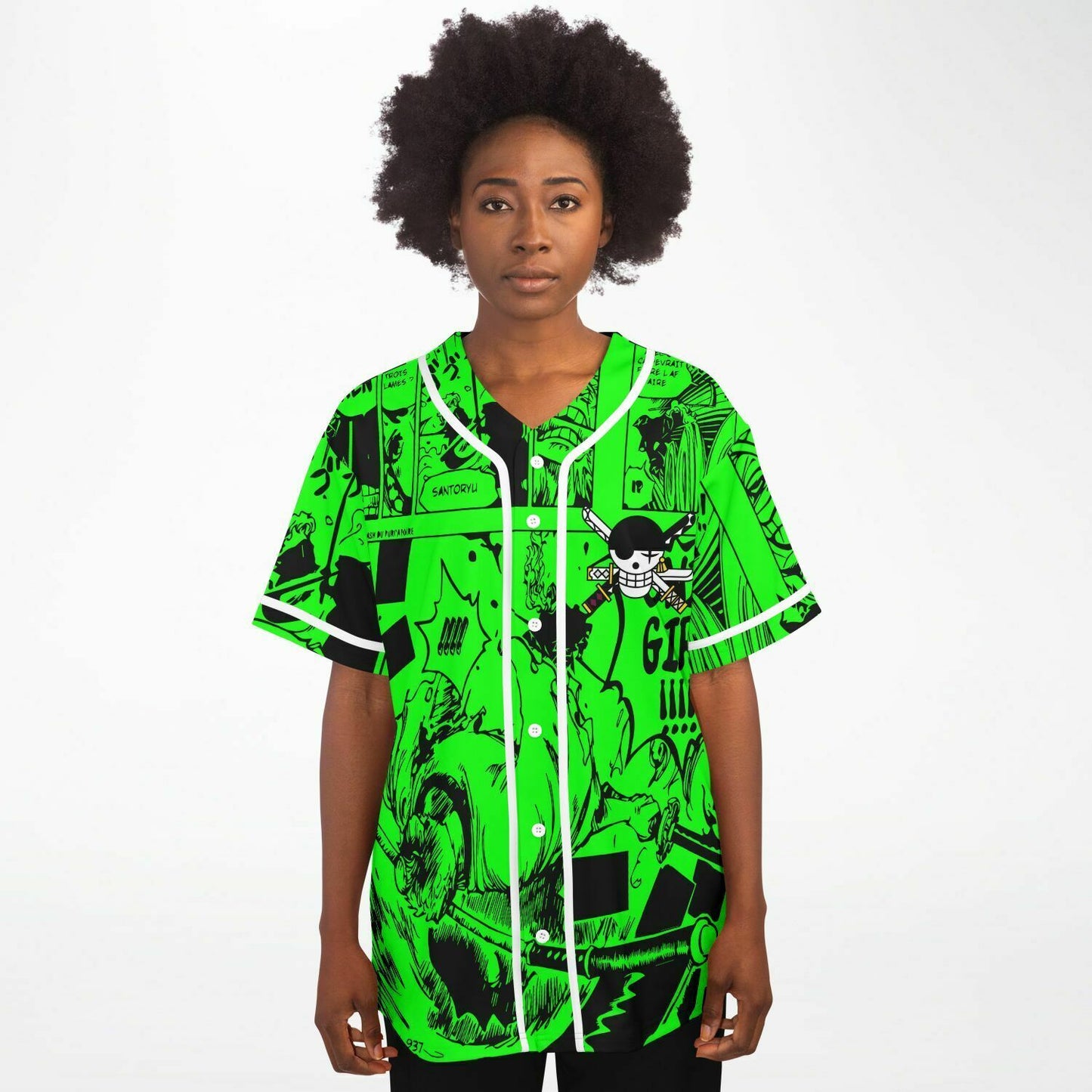 Bright Neon One Piece Rave Baseball Jersey