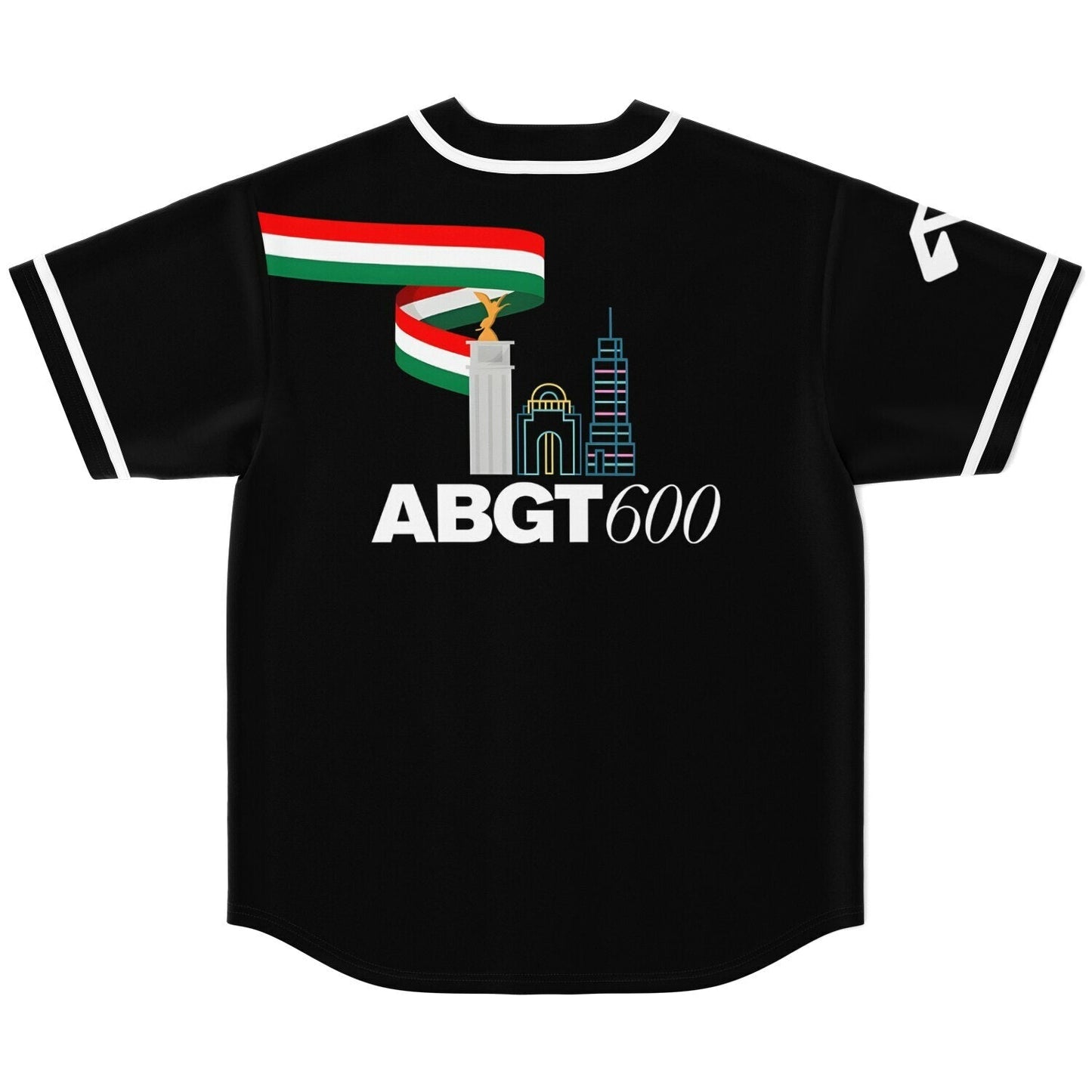 Above & Beyond Black Minimal Wordmarks Rave Baseball Jersey