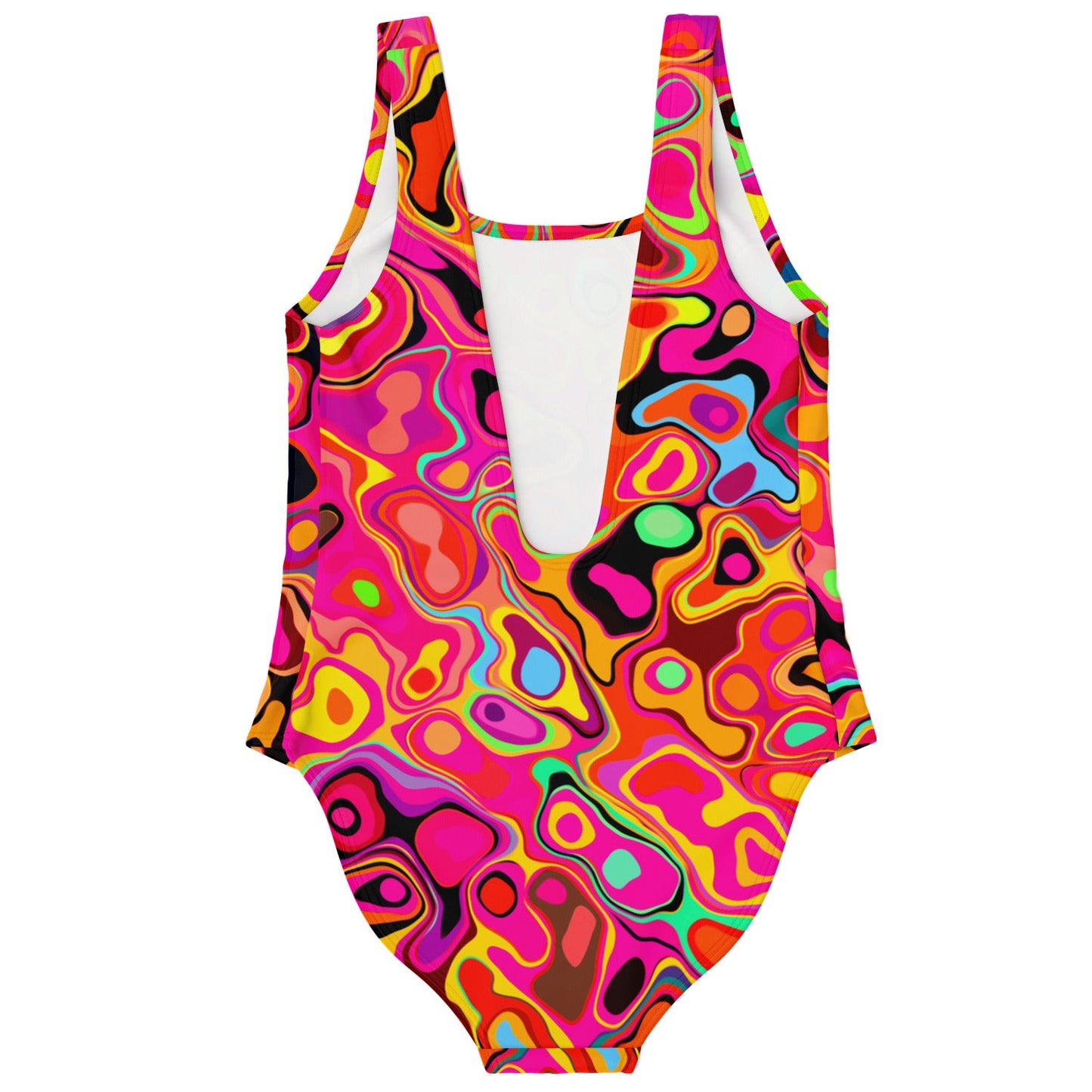 Hot Pink Abstract Psychedelic Rave Swimsuit