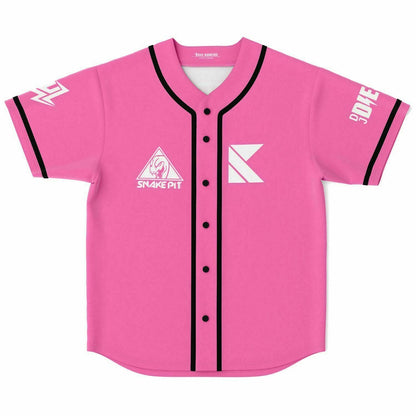 Subtronics Hot Pink Snake Pit Rave Baseball Jersey