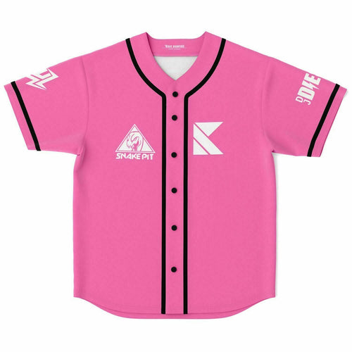 Subtronics Hot Pink Snake Pit Rave Baseball Jersey