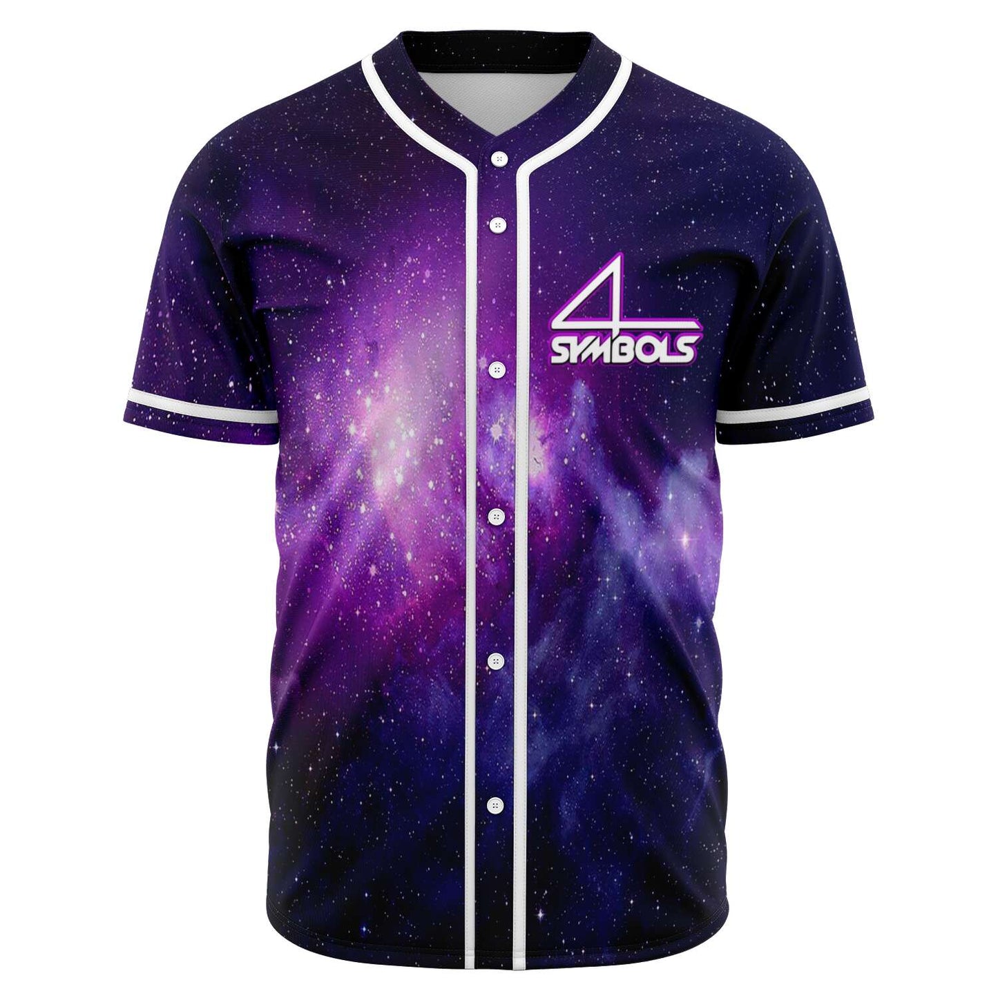 4 Symbols Deep Purple Outer Space Rave Baseball Jersey