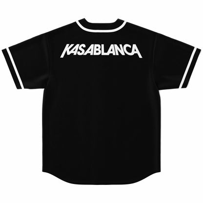 Kasablanca Black Minimal — Rave Baseball Jersey