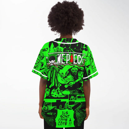 Bright Neon One Piece Rave Baseball Jersey