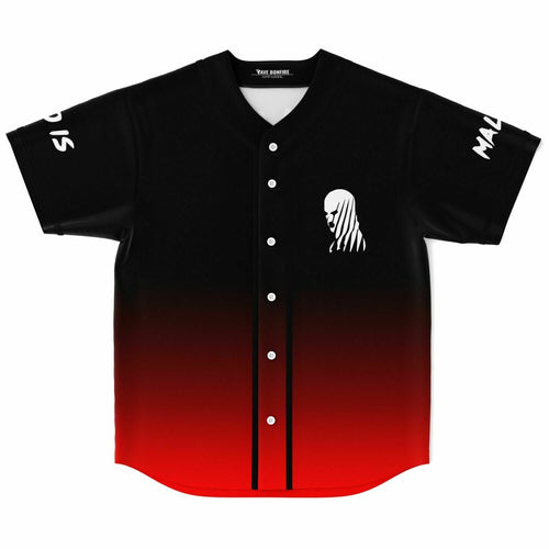 Malaa Black Bright White Silhouette Rave Baseball Jersey