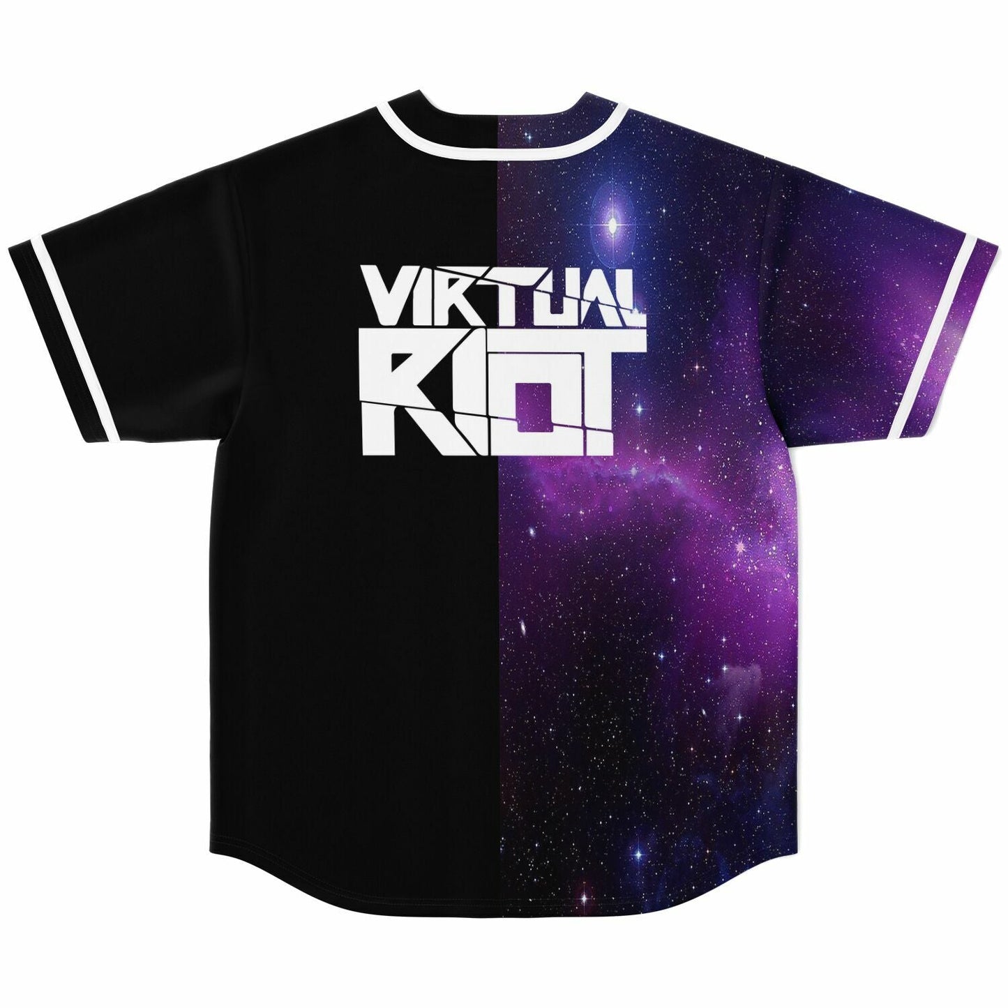 Virtual Riot Black Deep Split — Rave Baseball Jersey