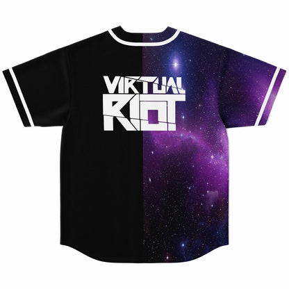 Virtual Riot Black Deep Split — Rave Baseball Jersey
