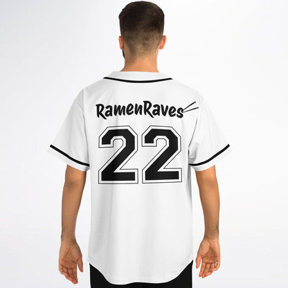 White ‘Ramenhouse’ Logo Rave Baseball Jersey