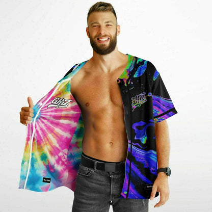 GRiZ Tie-Dye Galaxy Reversible Baseball Jersey