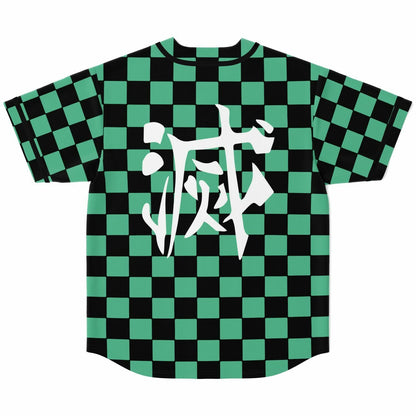 Green Black Rave Baseball Jersey