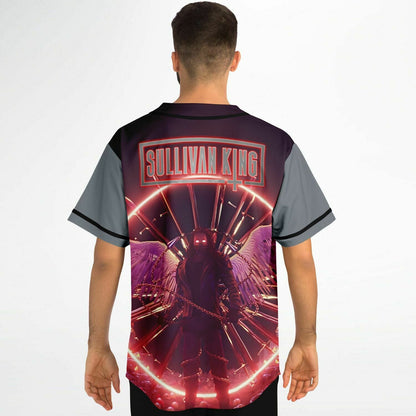 Sullivan King Grey Winged Armored Rave Baseball Jersey